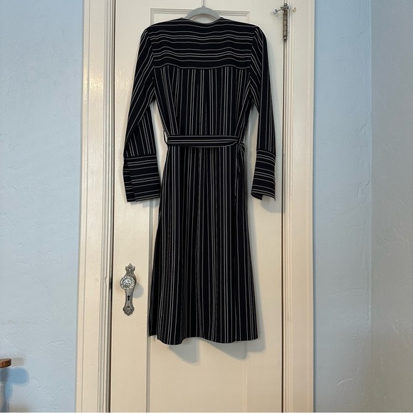 Zara Basics Kimono Longline Cardigan Striped Black & White Long Sleeve Size S - Picture 3 of 9